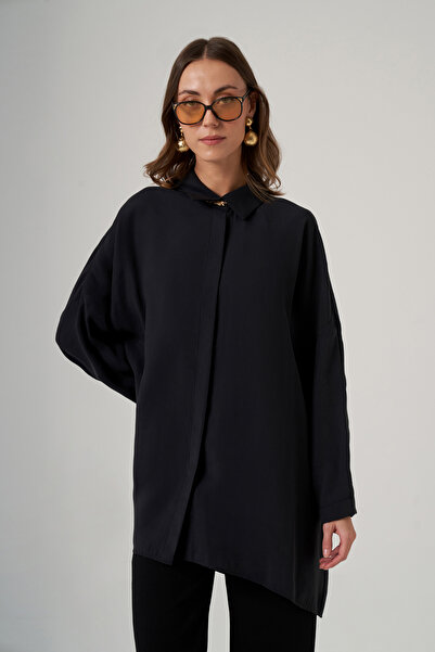 Nuss Oversized Basic Summer Shirt 3001 Black