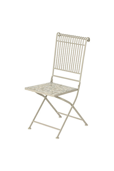 Maison Mex Folding garden/terrace chair CALI L.38 l.50 H.92 cream/multicolor