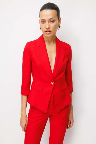 Ekol Kapak Cepli Duble Kol Ceket