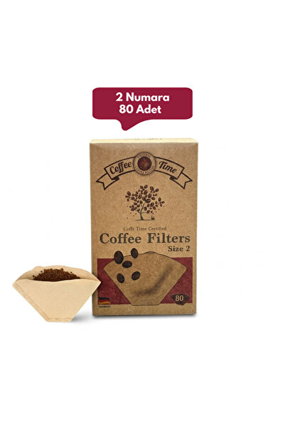 Coffee Time Filtre Kahve Kağıdı No:2 | Doğal Ağartılmamış İnce Dokulu Kahve F...