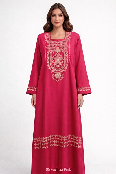 Kareem Miss Salma Women's jalabiya with distinctive oriental embroidery, soft...
