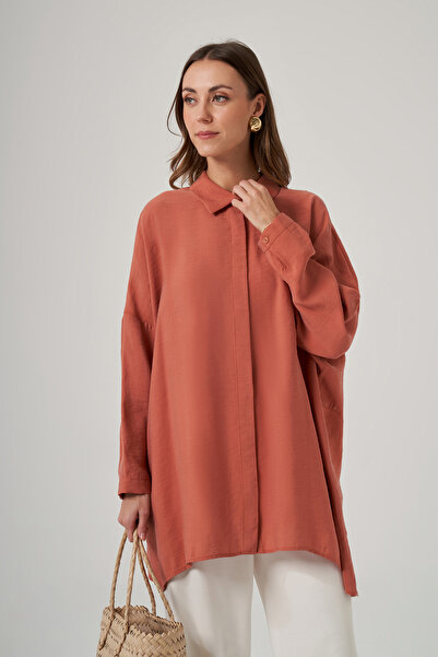 Nuss Oversized Basic Summer Shirt 3001 Anfora Tile