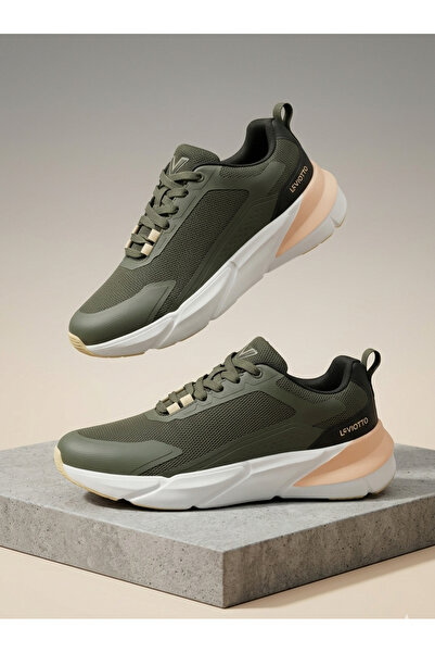 LEVITTO Men’s Sports Running Shoes – Lightweight Breathable Casual Sneakers f...