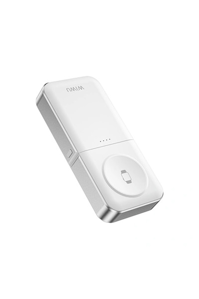 WIWU Wi-M21 Elf 3 in 1 Watch Charger - White