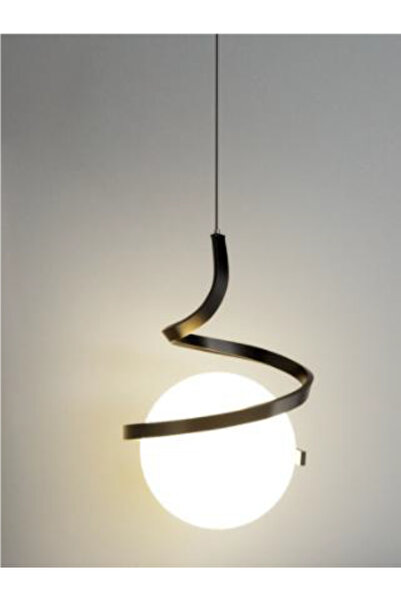 X-light B2021-BK, Modern black metal pendant + glass lampshade