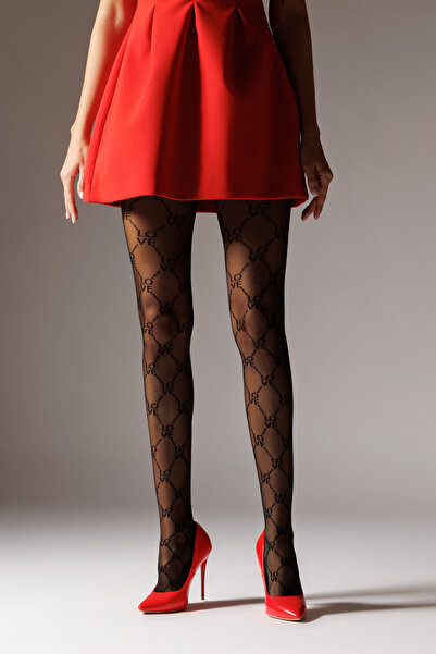 Laura Baldini Sheer tights with Patterned 20 den