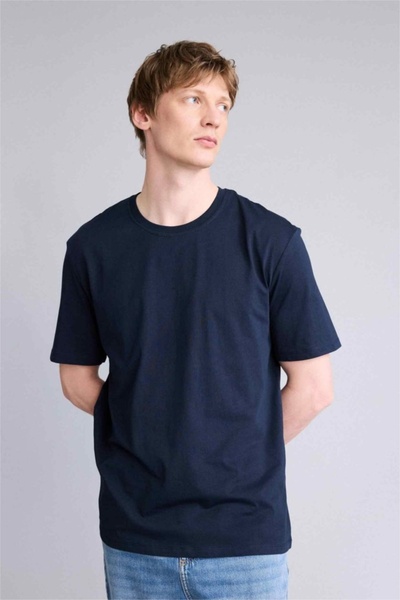 DeFacto Erkek T-shirt V7699AZ/NV64 NAVY