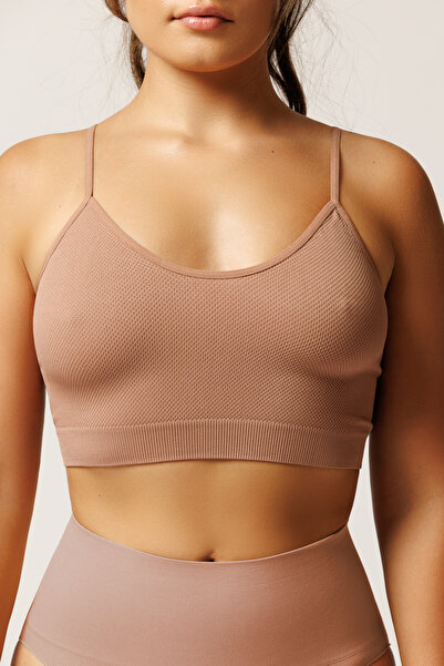 BALDINI Textured microfiber cami top GRAIN