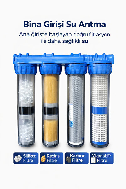 Aquatime Apartman Girişi Koku, Çamur, Tortu ve Yüksek Kireç Önleyici Su Arıtm...