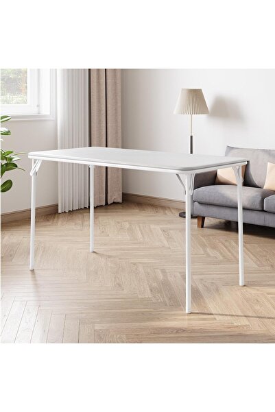 Garvee Portable Folding Table with PU Leather Top