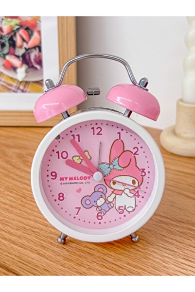 SANRIO Vintage Alarm Clock - Cute Kawaii Twin Bell Desk Clock