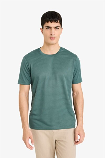 DeFacto Bărbați tricou M6608AZ/GN829 VERDE