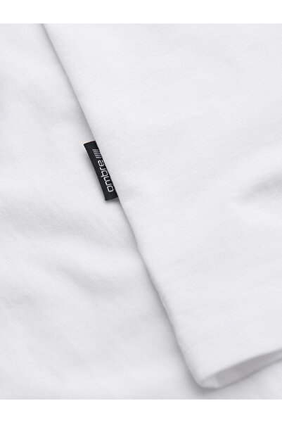 OMBRE Ανδρικό T-Shirt Σετ Βαμβακερό OM-TSBS-0268 Black/white/dark red