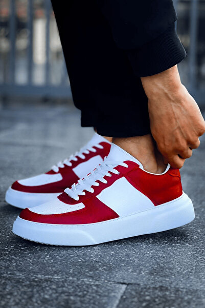 TEET Mn087 - Cbt Kenton Men's Shoes Red / White