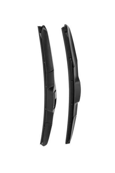 Lawazim 2-Piece Rubber Wiper Blades, 24inch - 60cm Windshield Wipers with Iro...