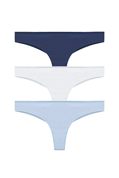 koza iç giyim Women's Cotton 3-Piece Brazilian Panties