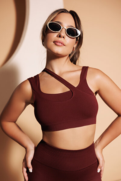 BALDINI Textured bustier TOP RIB CO