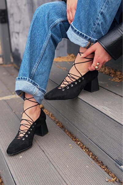 I Love Shoes تيمورا حذاء بكعب بلاك جلد سويدي