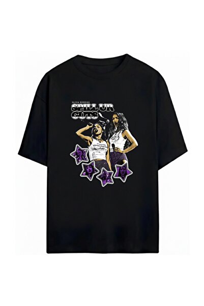 SVART WEAR Olivia Rodrigo Unisex Oversize %100 Pamuklu T-Shirt