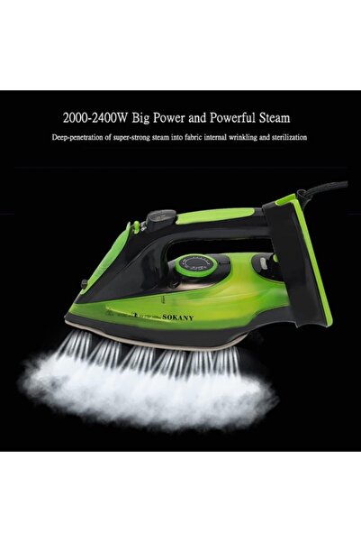 SOKANY Professional Grade 2400W Home Steam Cordless Iron, Steam Iron with 360...