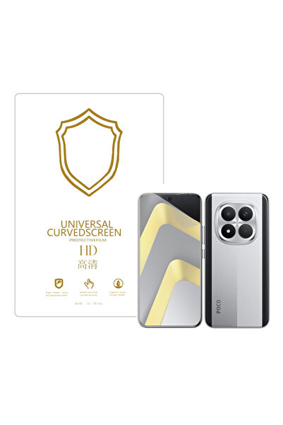 Microcase Xiaomi Poco M8 Pro ile Uyumlu Full Tpu Nano Ön Ekran Koruma Filmi -...