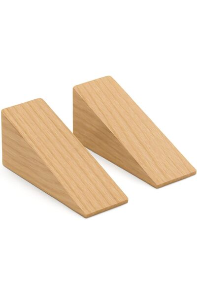 Generic Wings - Pack of 2 Small Hard Wooden Wedges 112x35x45mm