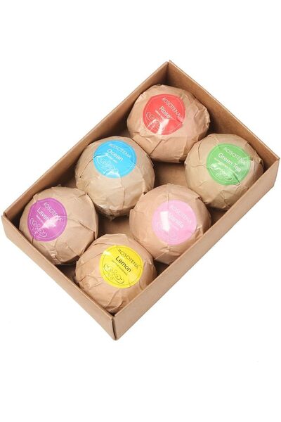 Arabest 6-Piece Bath Bombs Gift Set, Natural Fizzer with Essential Oils, for ...