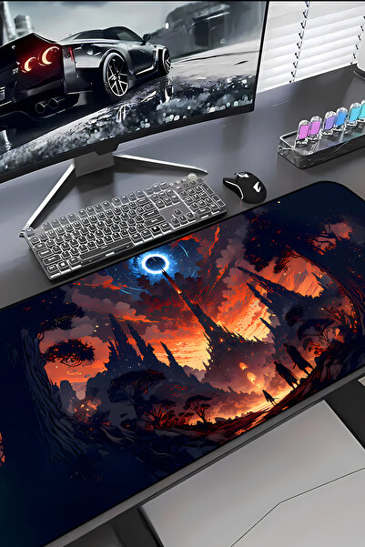 Charmbi Dark Fantasy Procontrol Mouse Pad 30X70 Gaming Mousepad Non-Slip Sole...