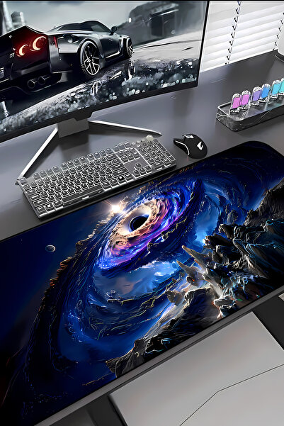 Charmbi Black Hole Procontrol Mouse Pad 30X70 Gaming Mousepad Non-Slip Sole L...