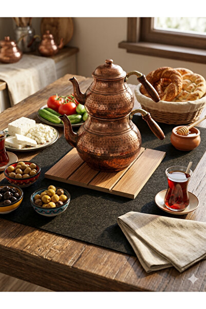 ZETA WOOD KARE NİHALE BAMBU - ÇAYDANLIK TENCERE TAVA ALTLIĞI - 2 ADET