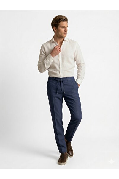 centilmen Casaba Men's Elastic Waist Lace-Up Trousers 9362