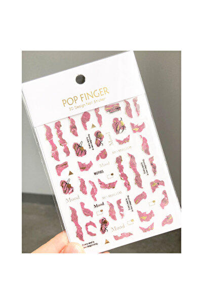 delis Marquise nail stickers, STICKER127, Pink