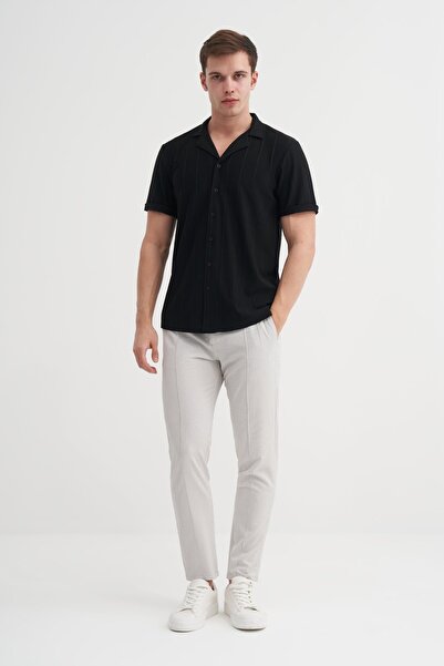 Cazador Men's Short Sleeve Shirt 20420 Black