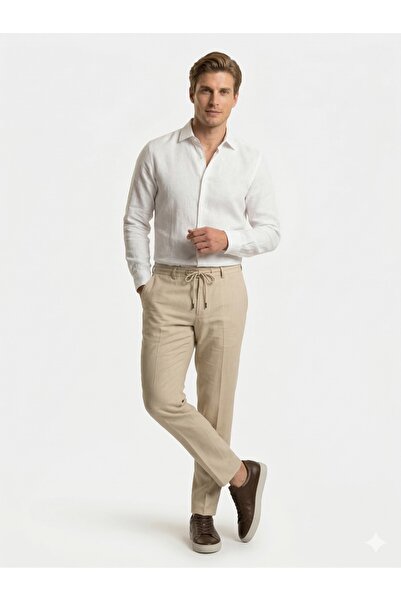 centilmen Casaba Men's Elastic Waist Lace-Up Trousers 9362