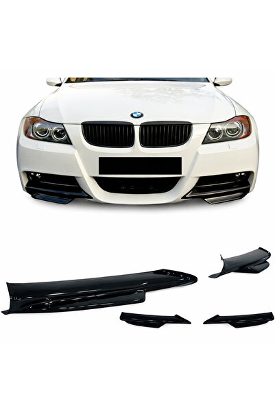 Aftermarket E90 Uyumlu Makyajsız Kasa için Flap Set 2 Parça Plastik Piano Bla...
