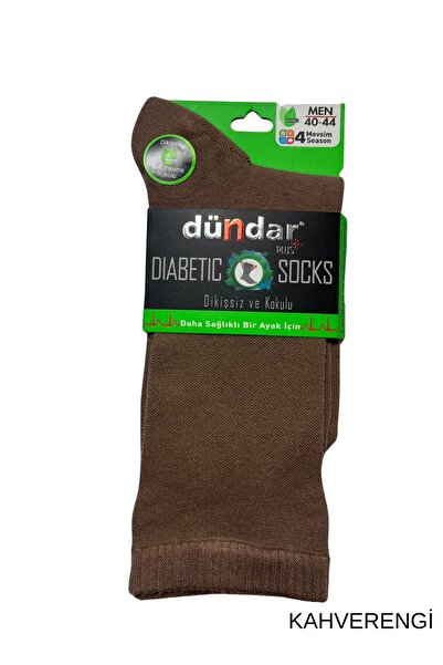 Dündar Men's Diabetic Sugar Bamboo Stitch-Free Non-Squeezing Long Socks 1 Piece
