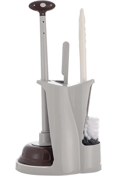 Arabest Toilet Brush and Plunger Set, Toilet Plunger and Brush Combo Bathroom...