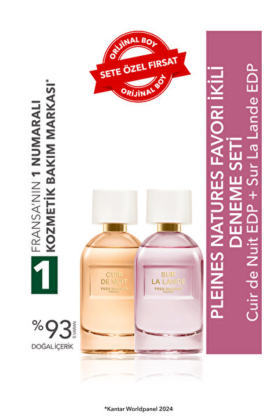 Yves Rocher Pleines Natures Favori İkili Deneme Seti- Cuir de Nuit EDP 30ml &...