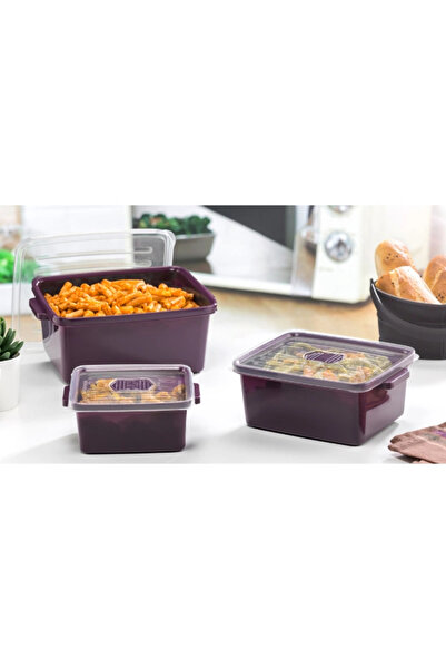 Livenda Set of 3 Rectangular Microwave Storage Containers
