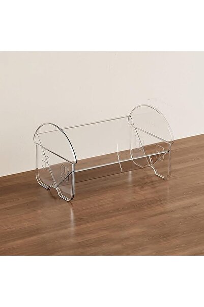 Arabest Acrylic Desktop Bookshelf, Detachable Open Desk Hutch Organizer,Space...