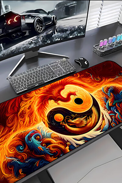 Charmbi Ying Yang Procontrol Mouse Pad 30X70 Gaming Mousepad Non-Slip Sole Gr...