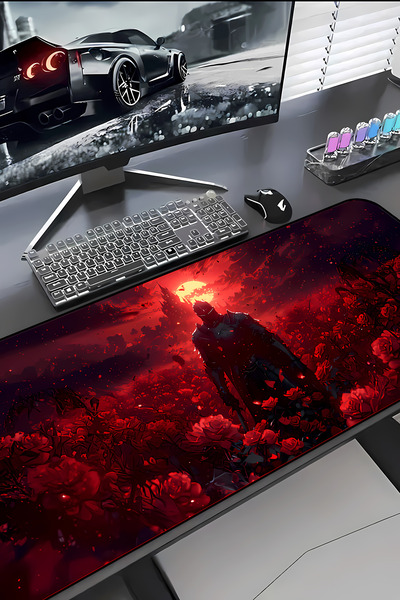 Charmbi Dark Souls ProControl Mouse Pad 30x70 Gaming Mousepad Kaymaz Taban Bü...