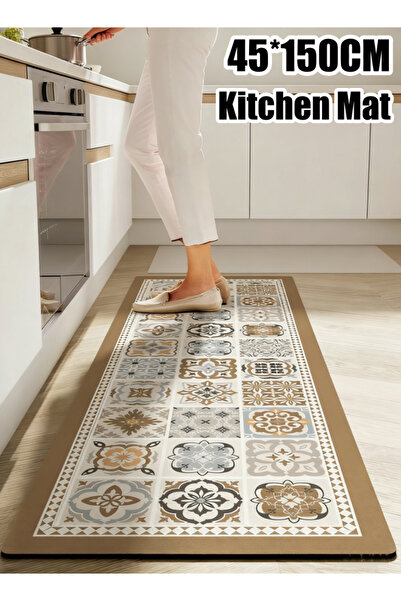Generic Kitchen Mat 45 x 150cm Kitchen Rug Mat Non-Slip Hallway Floor Runner ...