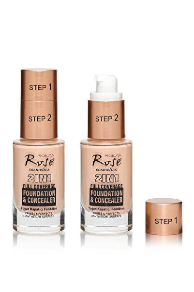 Roesıa Rose Cosmetics Rose 2IN1 Fondöten & Concealer