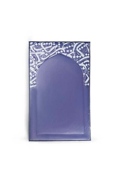 Reetal Prayer Mat – Dark Grey Minimal Design – Padded Velvet- Dark Grey