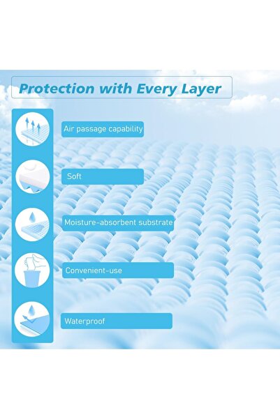 Cute n Cuddle Baby Disposable - Ultra Absorbent Diaper Changing Mats Pads - 60x90cm, Pack of 60