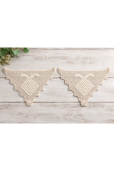 mihriban Buldan Handmade D Lace 5-Pack - Ready Knitted Triangle D Lace 38X15 ...