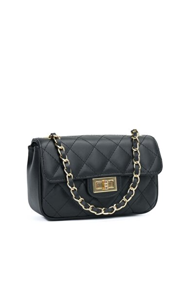 Posete Fagaras Poseta Piele Baby Ruby - Negru, Geanta Casual din Piele Natura...