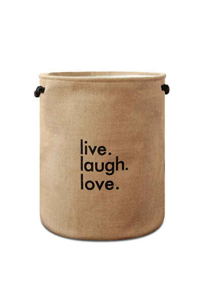 zeller Καλάθι απλύτων, Γιούτα/Πολυεστέρας, 40x50 εκ., Καφέ