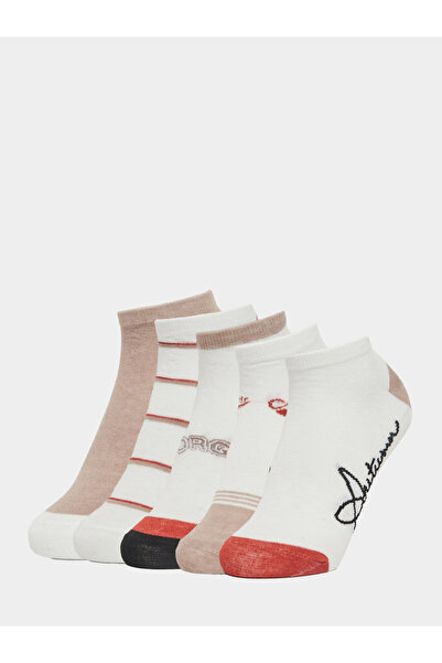 Styli Pack of 5 - Contrast Detail Ankle Socks